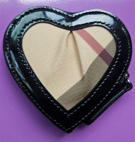 Burberry Nova Check Heart Coin Pouch 